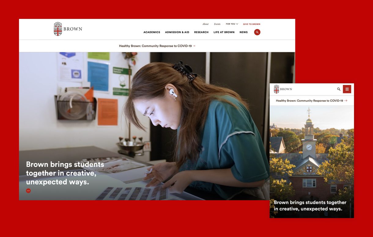 Fast Spot Brown University Website Redesign & Digital Strategy Services | Higher ...
