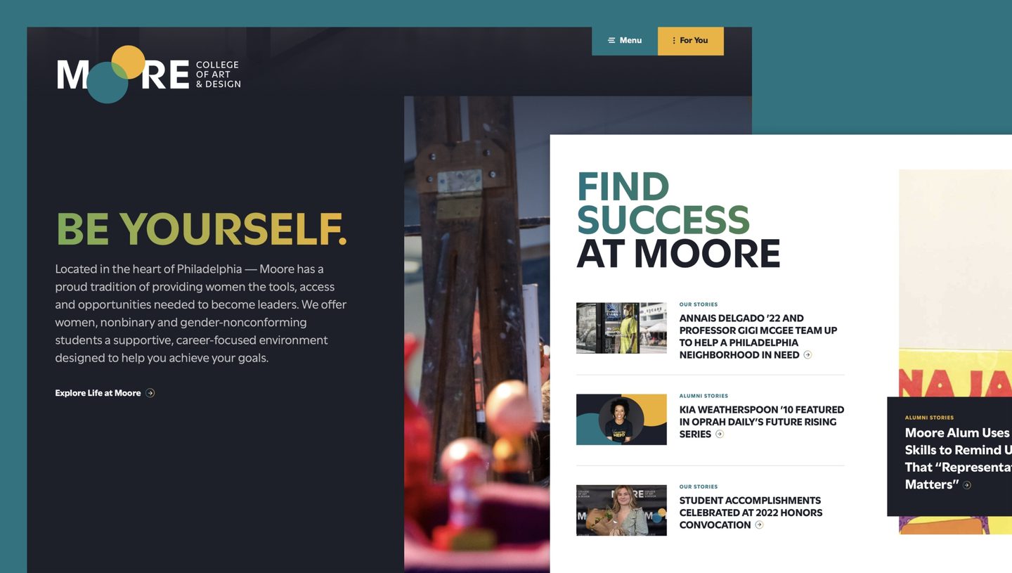 Fast Spot Moore College of Art & Design | Website Redesign & Digital Strategy ...