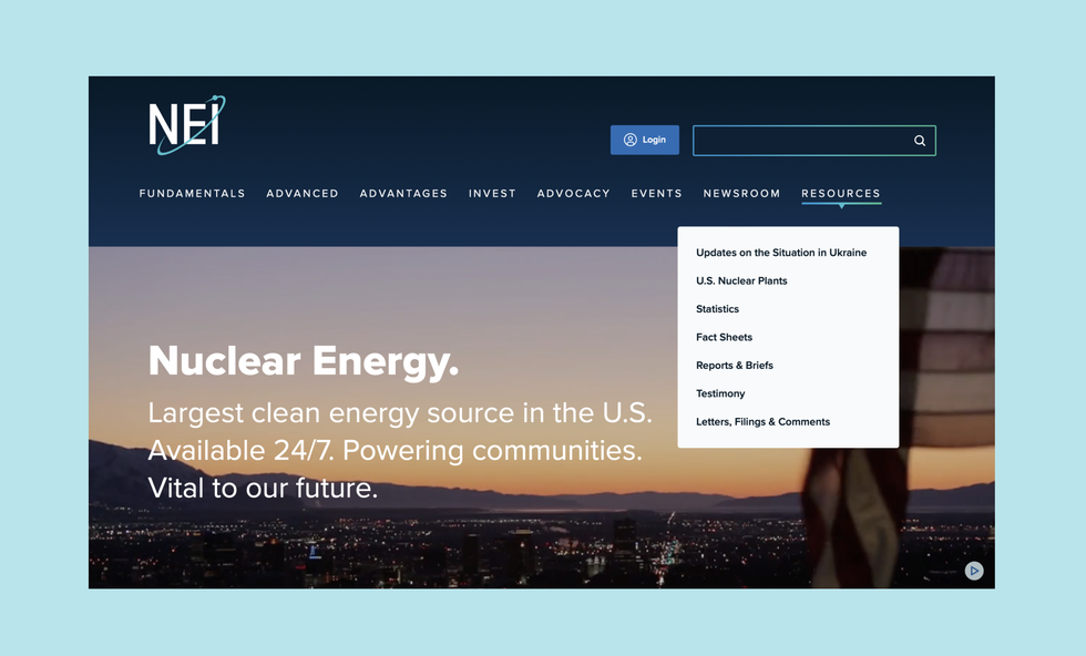 Fast Spot Nuclear Energy Institute Website Redesign & Digital Strategy Services ...